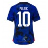 Officiële Voetbalshirt USA Christian Pulisic 10 Uit WK 2022 - Dames